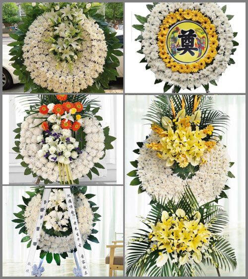 广东梅州市丰顺县砂田镇占上村花圈速递